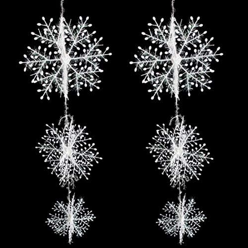 Sezona dekoracija Božić dekoracije Snow Flakes 3d plastike Snowflake serije Set.
