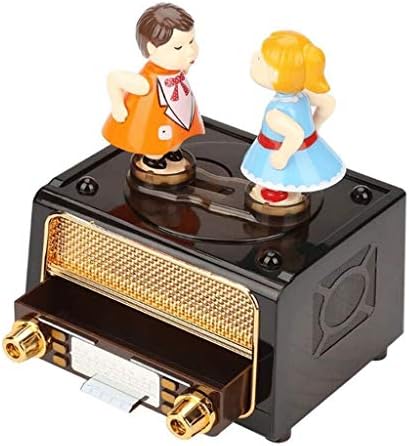 YFQHDD KURSING Par muzička kutija Zvučna mašina Igrajte nakit Box Girl Mortid-Crankirani muzički mehanizam