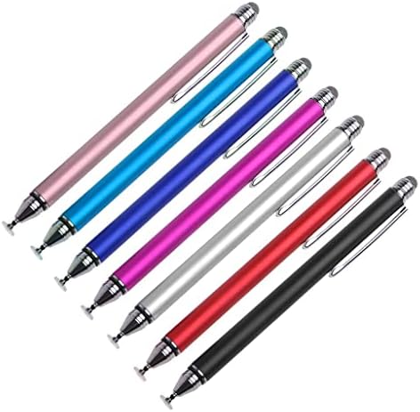 Boxwave Stylus olovkom Kompatibilan je s Dragon Touch K10 tabletom - Dualtip Capacitive Stylus, Fiber Tip Disc Tip kapacitivni olovka za zmaj Touch K10 tablet - Metalno srebro