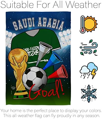 Svjetski kup Saudijske zastave Zastave Docre Decor Banner Wall Art Patio Torch travnjak Zastava Popis Popis vanjske tapiserije Dvorište