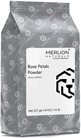 Puder za latice ruže Merlion Naturals / Rosa centifolia / hrana / Idealno za pakovanje kose i lica