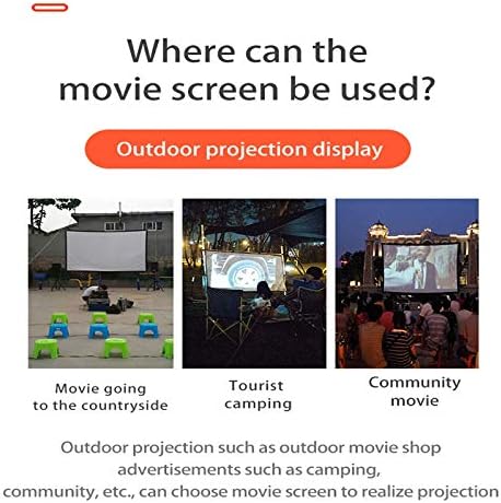 Lhllhl 4: 3 ekran projektora viseće gustoće 100/120/150 inčni 1080p 3D 4K prenosni sklopivi projekcijski filmovi