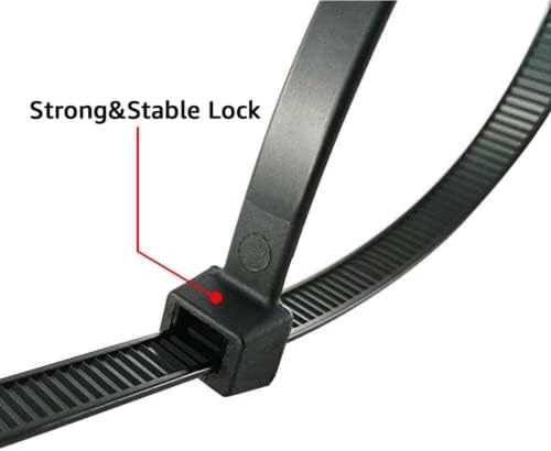 Disproge Crne kablove, 100mm x 2,5 mm, pakovanje od 100,44 Premium najlonski zip kravata, teški mehanizam za samo-zaključavanje za