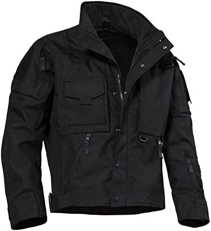 Fsahjkee velike i visoke jakne za muškarce, zadebljane vanjske zimske duge rukave topla lagana jakna za trčanje