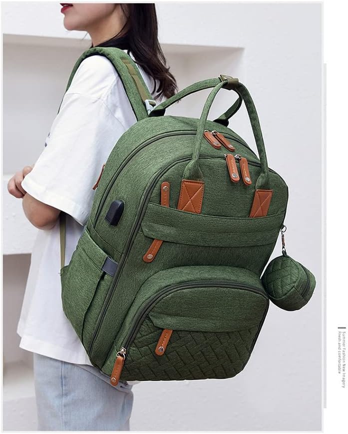 UiSiskoopw ruksak za pelenu, bebe pelena vodootporna promjena torbe za putni ruksak sa promjenom pad i trake sa kolicama