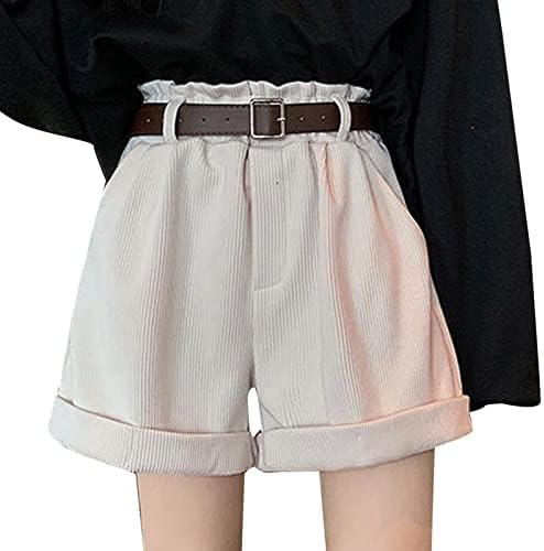 Honprad Ženske kratke hlače sa džepovima Loose Fit Women Atletski drepljeni džep casual visokih struka Ljeto Looseod široke hlače