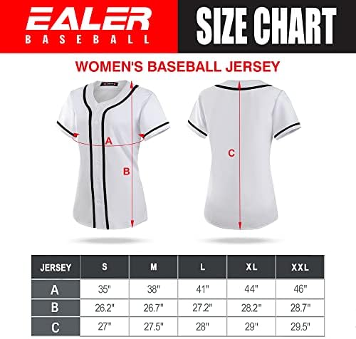 EALER BJW80 serija Serija ženskog bejzbol dresova tipka za softball majice niz majice