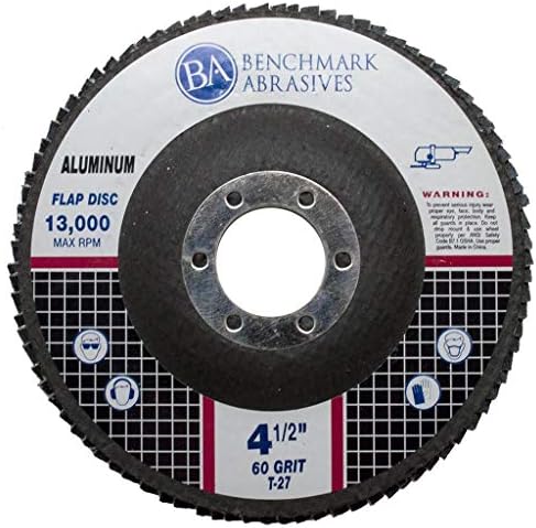 Benchmark Abrasives 4,5 x 7/8 tipa s rearatnim diskovima za aluminij ili druge meke metale, kutne brusilice za brušenje, doradu, brušenje,