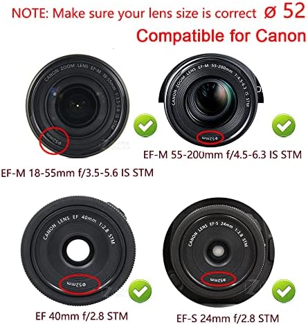 D5200 poklopac sočiva za Nikon D5500 D5200 D3200 W/ NIKKOR Af-s 18-55mm objektiv, za Canon EF-M 18-55mm 55-200mm objektiv