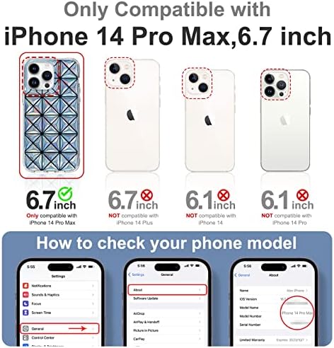 Kingxbar za iPhone 14 pro max futrola za žene djevojke slatka telefonska futrola mekano udarna skitnica holografsko srebro