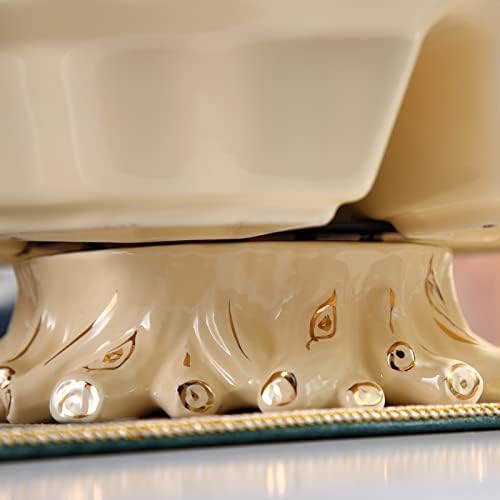 Slatiom rotirajuće rotirajuće bombonske ladice keramičke kreativne sušene voćke sa poklopcem Početna Dnevna soba Dekoracija stola za kavu