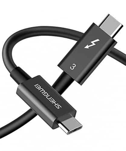 Shengwei Thunderbolt 3 Kabel 2,3 FT, USB C kabl podržava 40Gbps Datum prijenosa 100W punjenje Single 5K @ 60Hz Monitor, idealan za