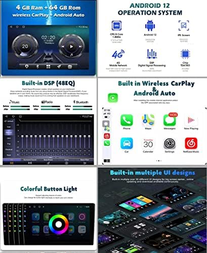 Autosion Android 11 auto Stereo In-Dash Radio za Fiat 500 2007-2015 GPS Navigation Sat 7 dodirni ekran multimedijski Video 4+64GB