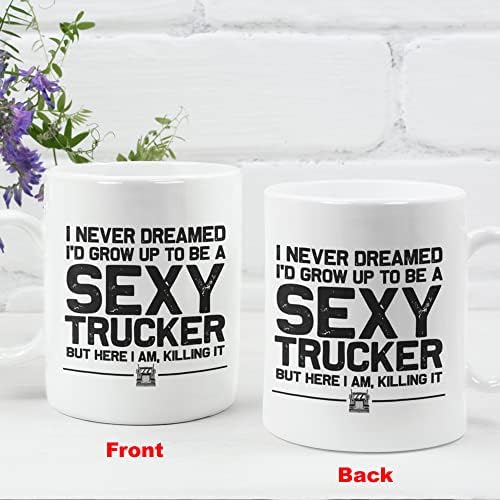 Harvey Martin nisam ni sanjao da ću odrasti da budem seksi kamiondžija šolja smešno Vozač kamiona poklon keramička šolja za kafu 11oz