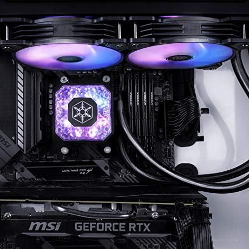 Silverstone IceGem 280, 280mm ARGB AIO tečni hladnjak sa 2 x 140mm ARGB ventilatori, AM5 & amp; Threadripper TR4, SST-IG280-ARGB