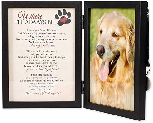 Gdje ću uvijek biti pas Memorijalni okvir za fotografije - promišljeni Memorijalni poklon za kućne ljubimce
