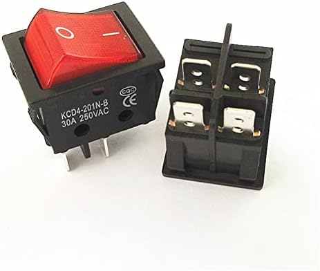 GOOFFY Rocker Switch KCD4 specijalno za aparat za zavarivanje 30a 250V visoke struje 22 * 29 crveni Bakarni Prekidač za napajanje