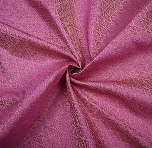 Eloria-décor Damast vezeni brokat žakard za šivenje tkanine za izradu odjeće u dvorištu Kurta tkanina za odjeću, Boja: Roze