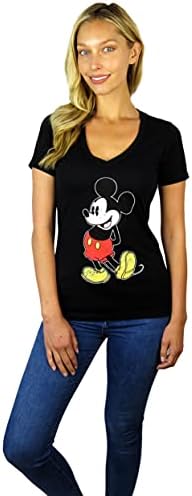 Disney Women Mickey Mouse Stand V-Izrez Tee