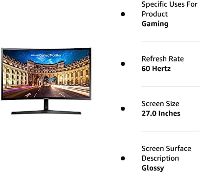 Samsung LC27F396FHNXZA zakrivljeni Monitor, Crni, 27in