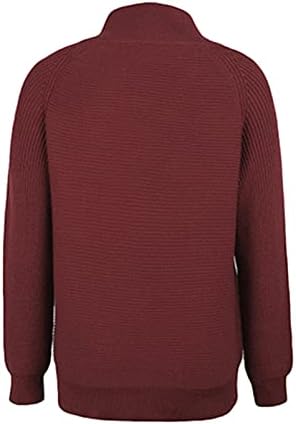 Dukseri za žene Fall Chunky pleteni džemper s dugim rukavima pulover, casual turtleneck zip up ukidač za vino