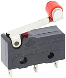 Goofy prekidač dugme prekidača za napajanje 10 kom mikro prekidač 2/3Pin NO / NC Mini granični prekidač 5A 250VAC KW11-3z lučna poluga