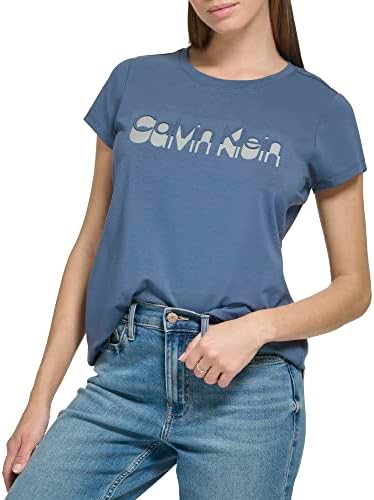 Calvin Klein Ženski svakodnevni pamučni pamučni dres s kratkim rukavima CK Shadow Logo majica