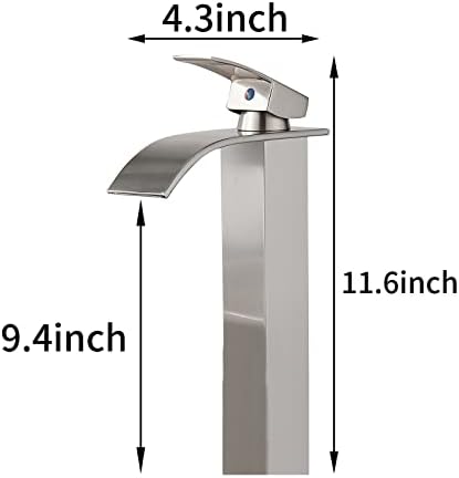 Vodopad visoka kupatila Slavina s jednim rupom mat crne ručke u kupaonici potopne rupe za pranje posude za ručice za mešalice bruketi