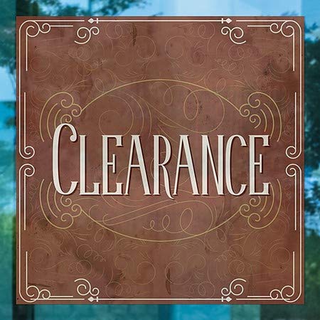 CGsignLab | Prozor Clearsance -Victorian Card Cling | 8 x8