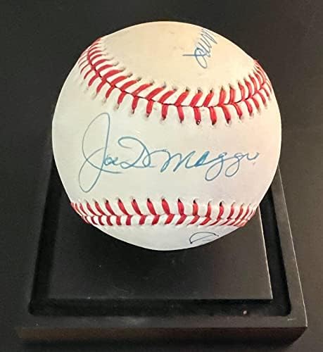 Joe Dimaggio - Mickey Mantle - Ted Williams potpisan je bejzbol PSA ocenjeni - autogramirani bejzbol