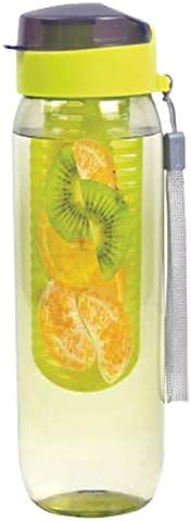 Kuber Industries Plastični voćni voćni boca za vodu sa voćnim cjedilom, 940ml, višebojni