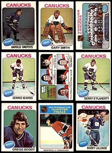 1975-76 O-Pee-Chee Vancouver Canucks u blizini Team Set Vancouver Canucks ex Canucks