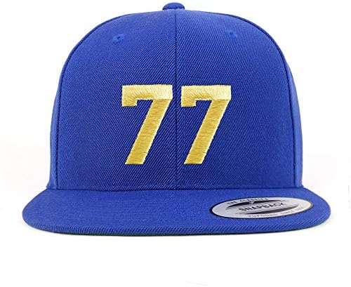 Trendy Prodavnica Odjeće Broj 77 Zlatna Nit Sa Ravnim Novčanicama Snapback Bejzbol Kapa