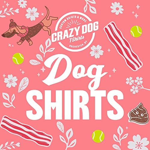 Dog Shirt im u fitnes slaninu u ustima smiješna Odjeća Daschund ili terijer Heather Grey M