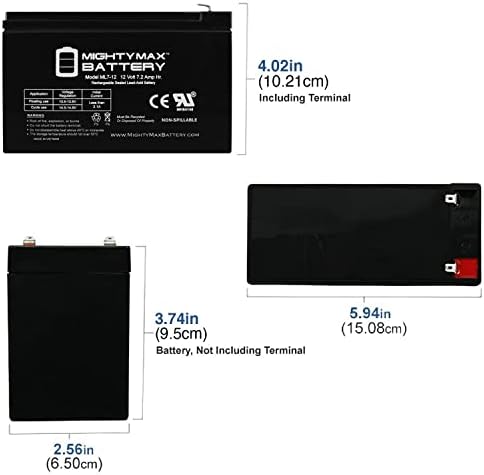12v 7.2 Ah kompatibilna baterija za APC sigurnosne kopije BK200