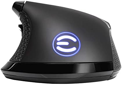 EVGA X20 bežični miš za igre, bežični, Crni, prilagodljiv, 16.000 DPI, 5 profila, 10 dugmadi, ergonomski 903-T1-20BK-KR