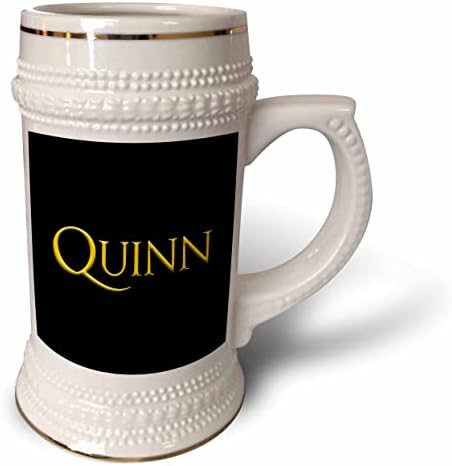 3Droza Quinn Trendy MAN Ime u Americi. Žuta na crnoj talismu - 22oz Stein šolja