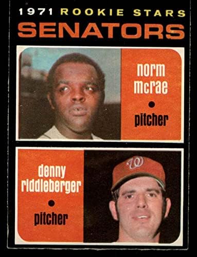 1971. O-pee-chee 93 senatori normies Mcrae / Denny Riddleberger Washington senatori Ex / MT senatori