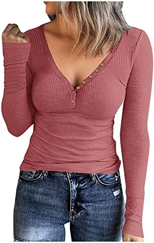 Ženske džempere košulje dolje spuštane Bluze Osnovne rebraste pletene majice modni casual pulover plus veličine