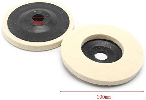 10pcs 4 - -inch promjer 100mm puferiranje vune za poliranje kotača točkove pufer diskova dia 16mm