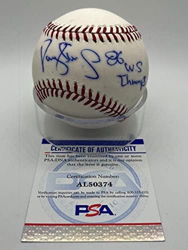 Darryl jagode 86 WS Champs Mets potpisan autogram OMLB Baseball PSA DNK * 74 - AUTOGREMENA BASEBALLS