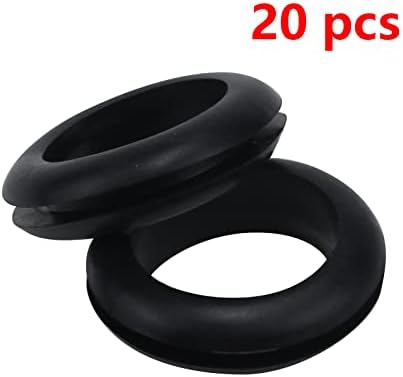Antrader 20-Pack 25mm Unutrašnji prečnik okrugli gumeni ušica dvostrano zapečaćeni O-prsten zaštitnik za električnu utičnicu
