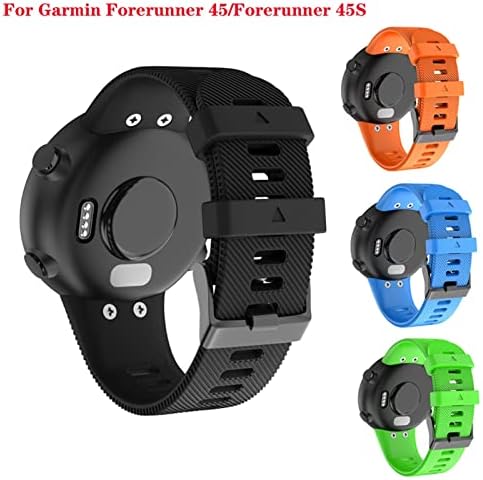 NDJQY 18mm 20mm Meki Silikonski Smart Watch bend za Garmin Forerunner 45 Sat Sportska narukvica za Garmin Forerunner 45s Smart Watch