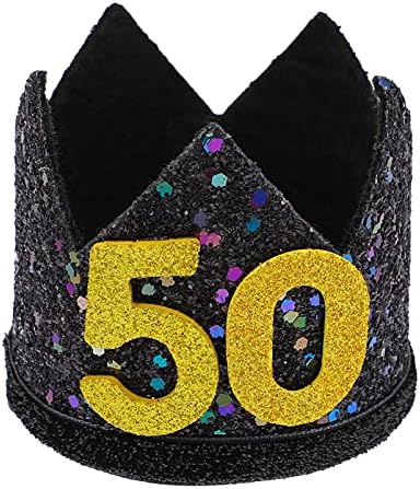 Bestoyard 40. rođendan kruna HATS Glitter Birthday Party Party Trake Happy Birthday Party Haps Birthday