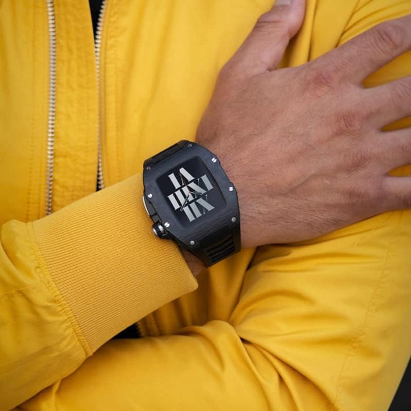 CNHKAU Nova metalna futrola za Apple Watch serija 8 45mm od nehrđajućeg čelika za sat od nehrđajućeg čelika za Apple Watch 7 41mm Band Shell IWATCH serija 6 5 SE