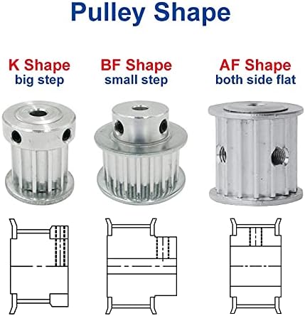 ZHENGGUIFANG Professional 5m-20t remenica, provrt 6/6.35/8/10/12/12.7/14/15/16/17mm aluminijumski remenica za remenicu širina 16 /