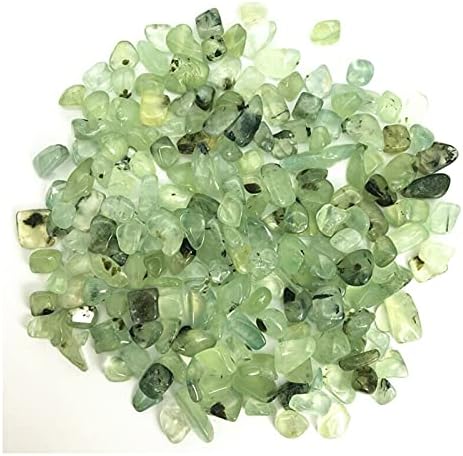 Binnanfang AC216 50g 7-9mm Natural Prihnite Green Grožđa Kvarc Kristalni šljunčani kamen srušili prirodno kamenje i minerali Kristali