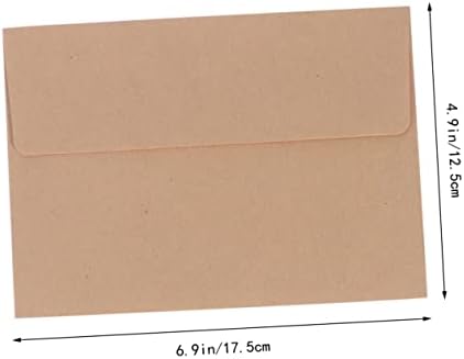 STOBOK 50 kom prazne koverte prazne kartice sa kovertama Vellum koverte Kraft Envolope koverta za pisma B13 koverta