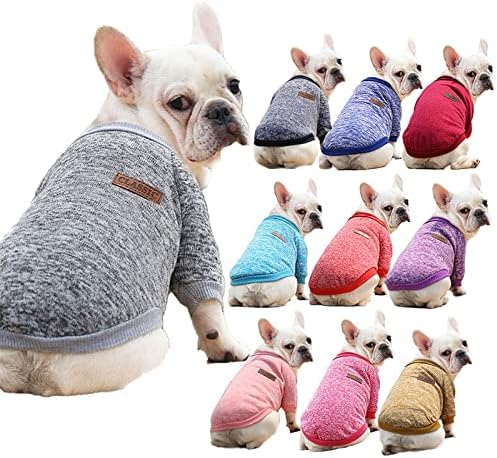Džemper za pse Klasični džemperi za pse za male srednje pse Topli i mekani džemperi malog psa Štepne džempere za male pse Zimske kućne