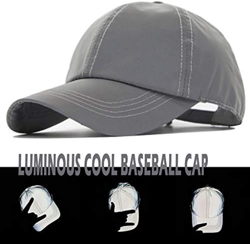 Reflektirala za odrasle šešir za bejzbol kapice vanjske bejzbol kape na otvorenom vizir šešira modna ljetna crna bejzbol kapa